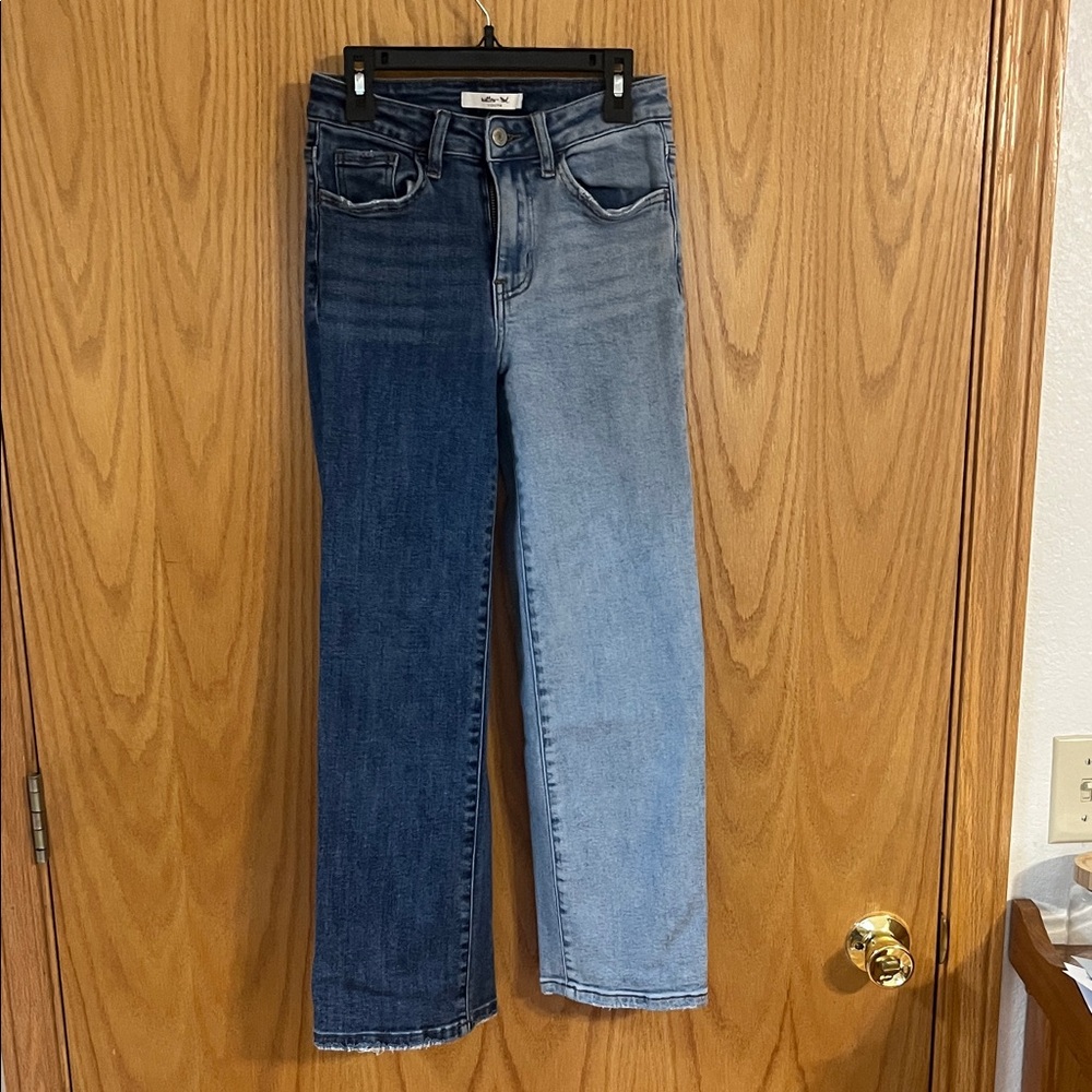 Wild Root Dual Blue Straight Leg Jeans